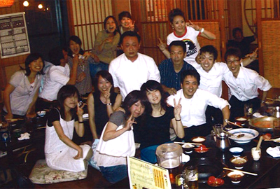 会社の仲間との写真